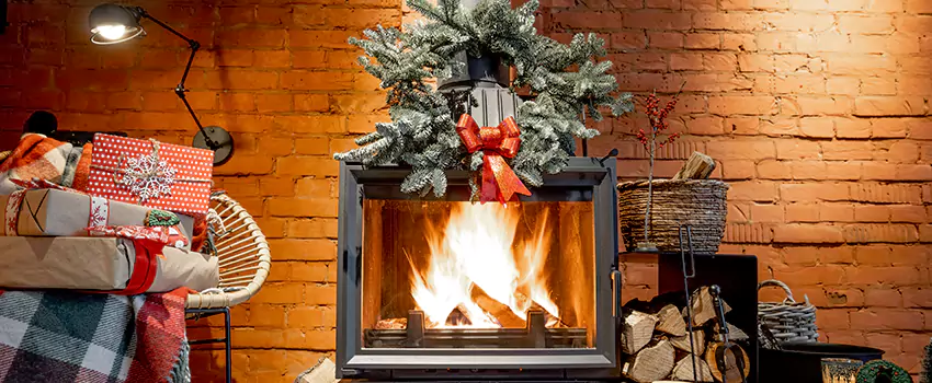 Travis Industries Linear Gas Fireplace Installation in Mead Valley, California