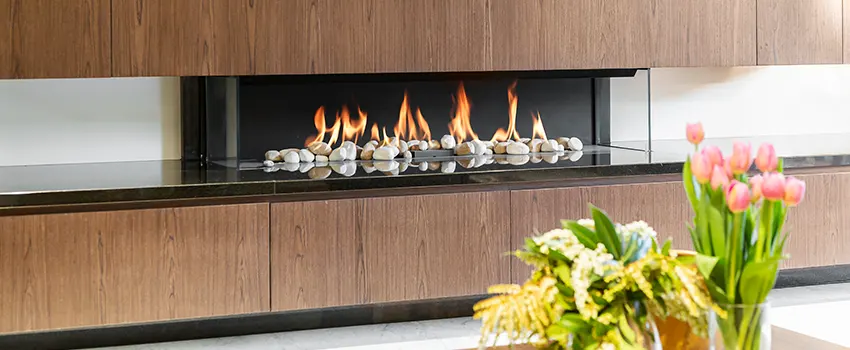 Double-height Fireplace Design Refurbishment in Mead Valley, California