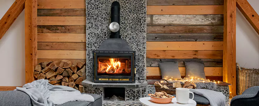 Thelin Hearth Products Direct Vent Gas Stove Fireplace Inspection in Mead Valley, California